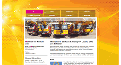 Desktop Screenshot of kran-transport-lausitz.de